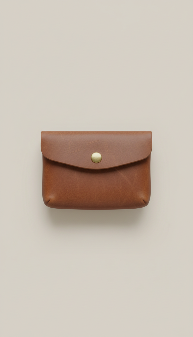 Aegean Brown Leather Coin Pouch