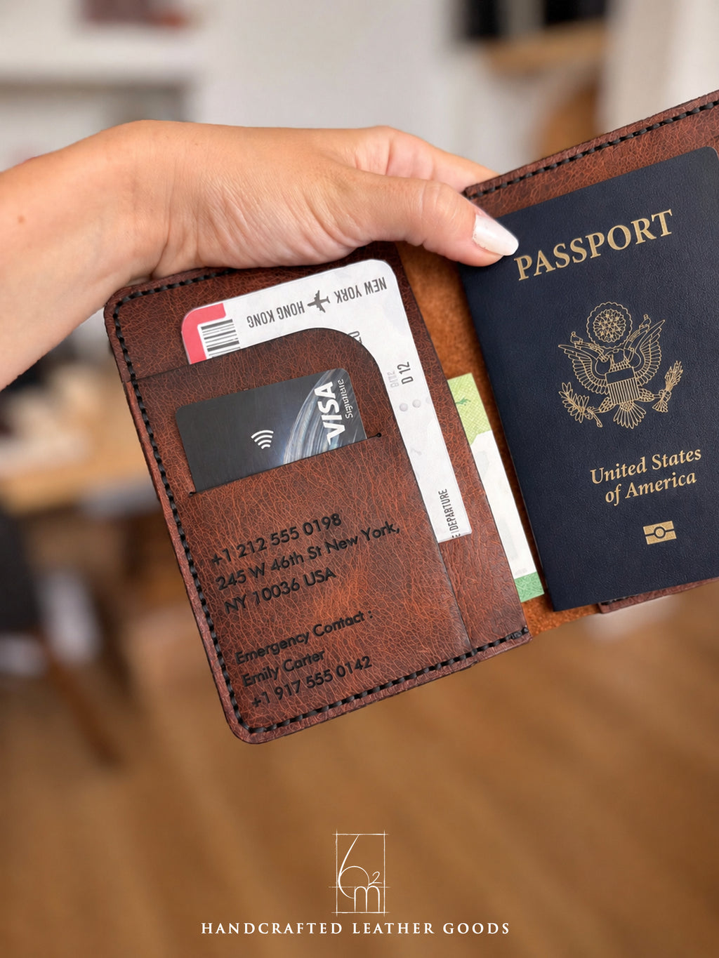 Leather Passport Wallet