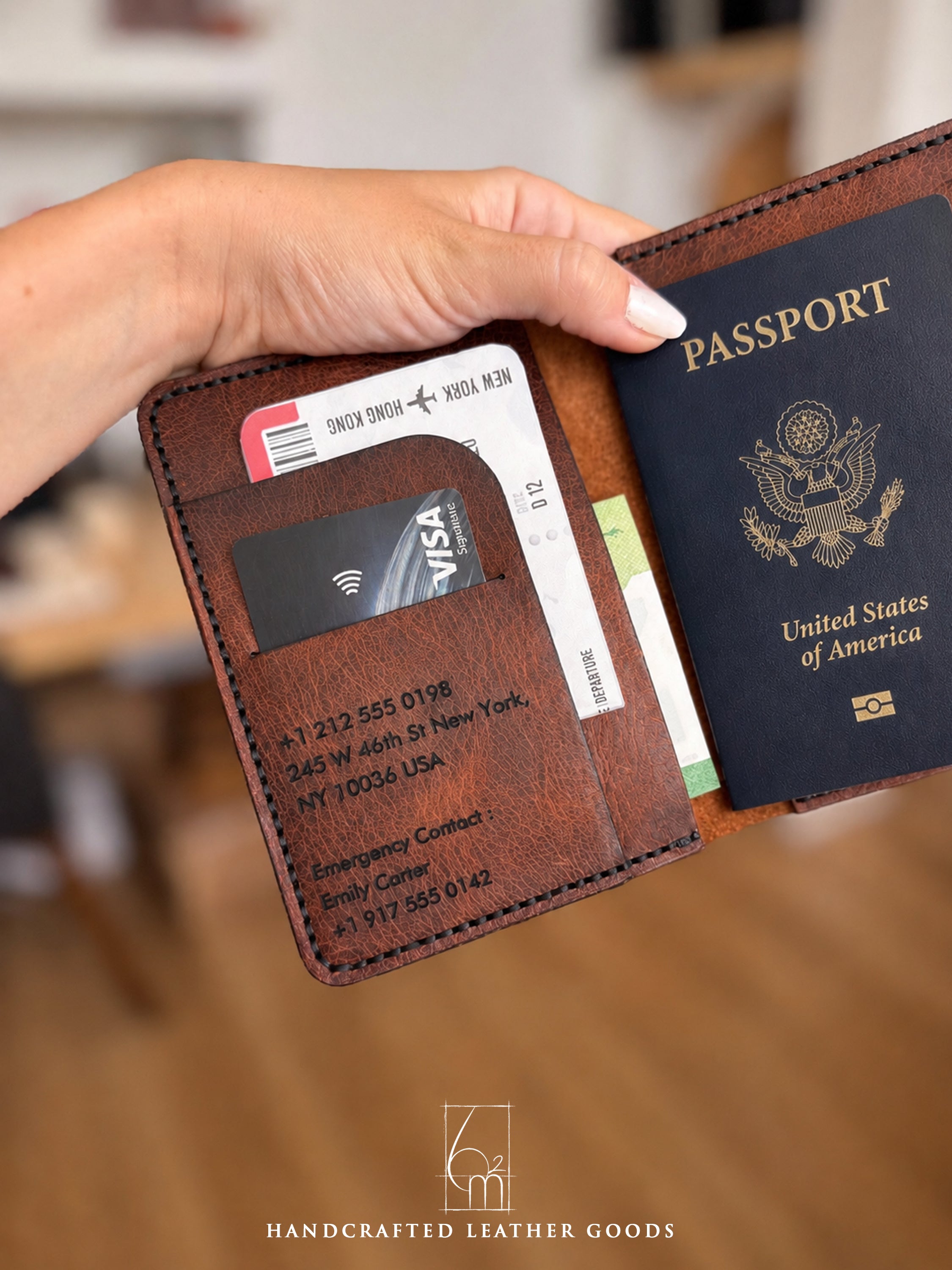 Leather Passport Wallet